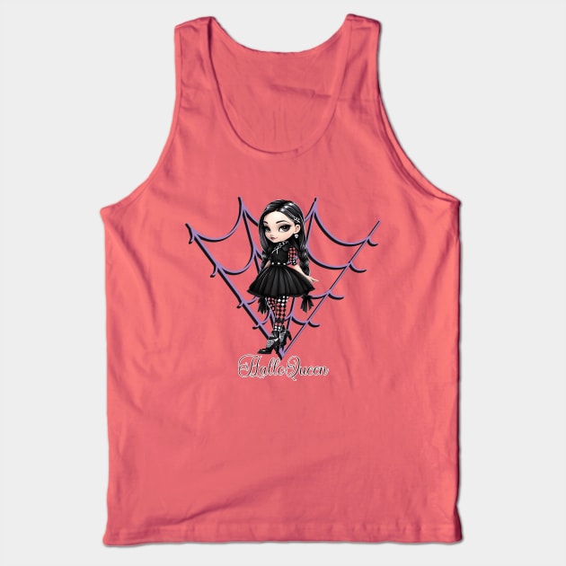 Cute Halloween Punk Girl - Halloween for Girls Tank Top by PlayfulPandaDesigns